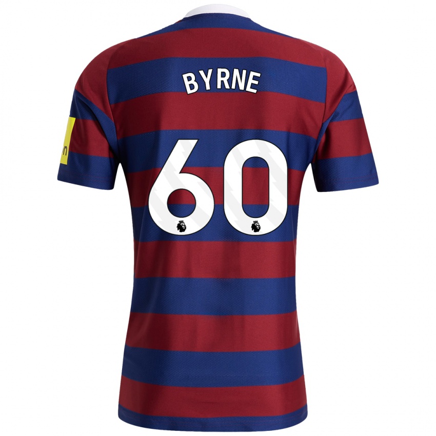 Niño Camiseta Reece Byrne #60 Burdeos Azul Marino 2ª Equipación 2024/25 La Camisa Perú