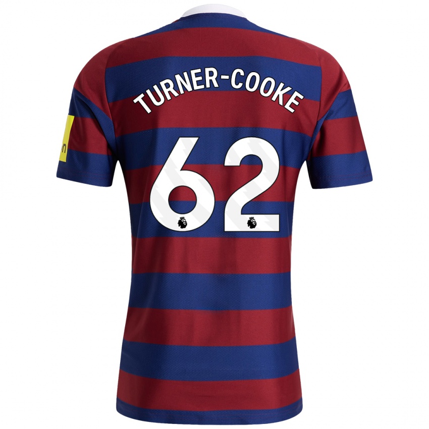 Niño Camiseta Jay Turner-Cooke #62 Burdeos Azul Marino 2ª Equipación 2024/25 La Camisa Perú