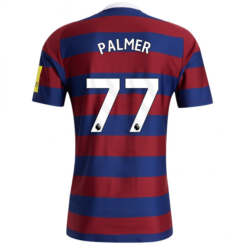 Niño Camiseta Darren Palmer #77 Burdeos Azul Marino 2ª Equipación 2024/25 La Camisa Perú