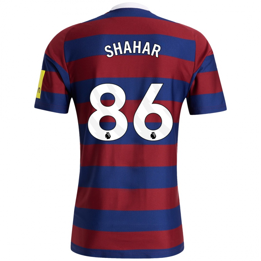 Niño Camiseta Leo Shahar #86 Burdeos Azul Marino 2ª Equipación 2024/25 La Camisa Perú