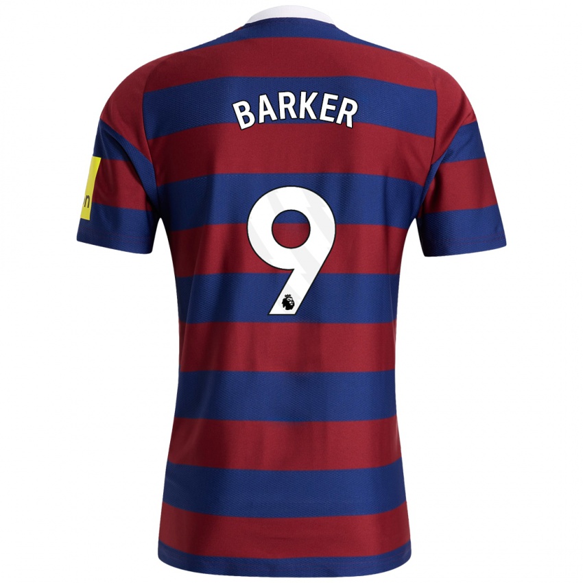 Niño Camiseta Katie Barker #9 Burdeos Azul Marino 2ª Equipación 2024/25 La Camisa Perú