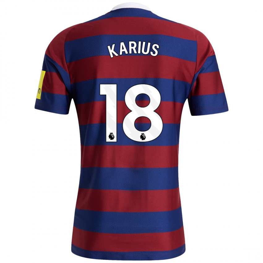 Niño Camiseta Loris Karius #18 Burdeos Azul Marino 2ª Equipación 2024/25 La Camisa Perú