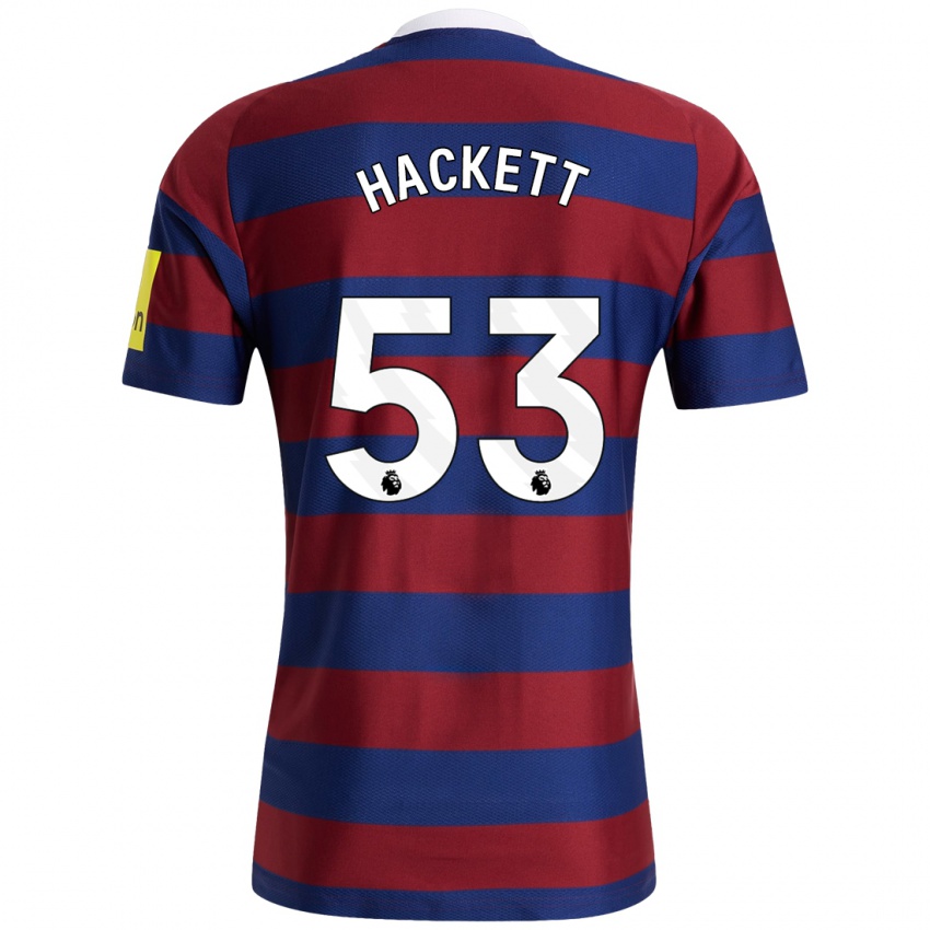 Niño Camiseta Jordan Hackett #53 Burdeos Azul Marino 2ª Equipación 2024/25 La Camisa Perú