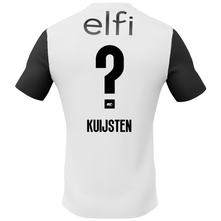 Niño Camiseta Tristan Kuijsten #0 Blanco Negro 2ª Equipación 2024/25 La Camisa Perú