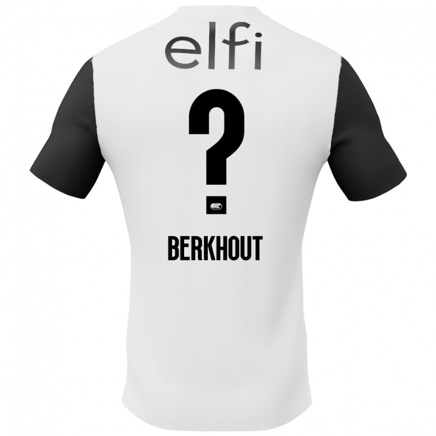 Niño Camiseta Jorn Berkhout #0 Blanco Negro 2ª Equipación 2024/25 La Camisa Perú