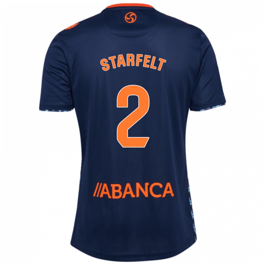 Niño Camiseta Carl Starfelt #2 Azul Marino 2ª Equipación 2024/25 La Camisa Perú