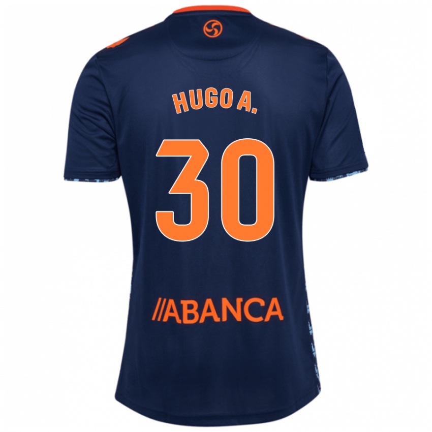 Niño Camiseta Hugo Álvarez #30 Azul Marino 2ª Equipación 2024/25 La Camisa Perú