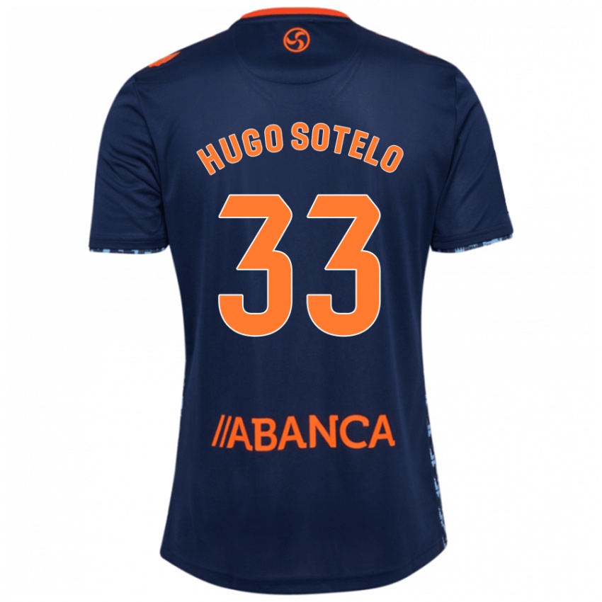 Niño Camiseta Hugo Sotelo #33 Azul Marino 2ª Equipación 2024/25 La Camisa Perú