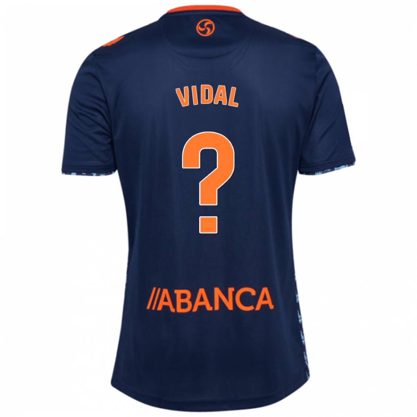 Niño Camiseta Marc Vidal #0 Azul Marino 2ª Equipación 2024/25 La Camisa Perú