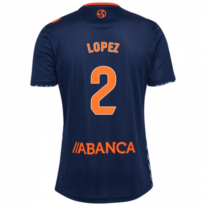 Niño Camiseta Iván López #2 Azul Marino 2ª Equipación 2024/25 La Camisa Perú