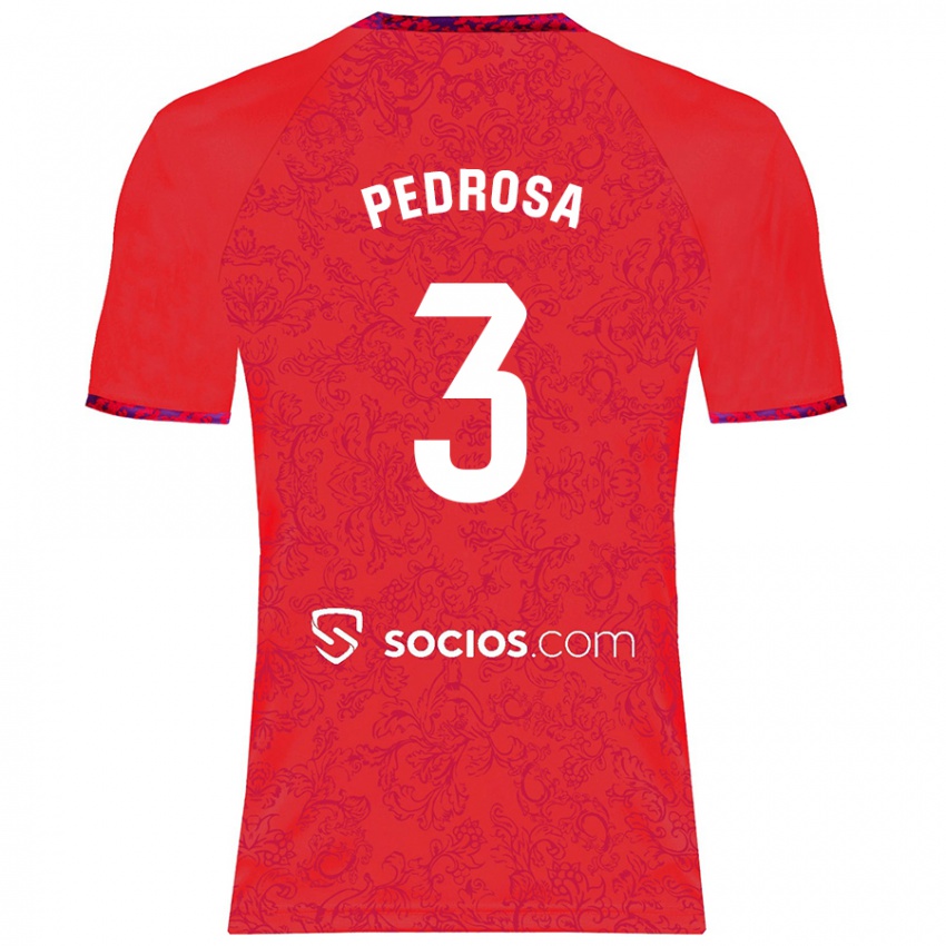 Niño Camiseta Adrià Pedrosa #3 Rojo 2ª Equipación 2024/25 La Camisa Perú