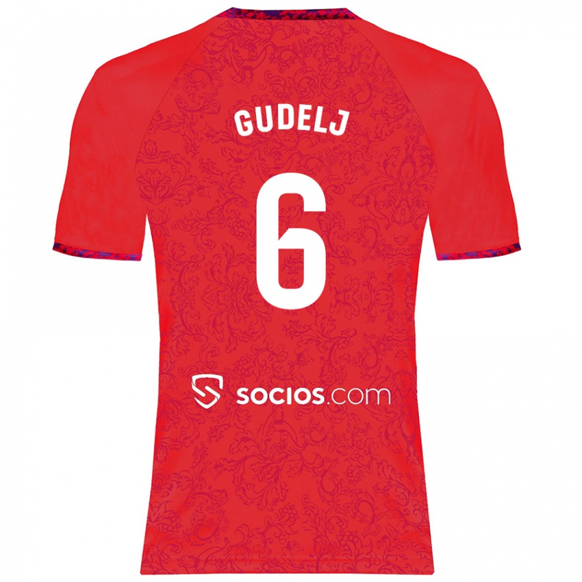 Niño Camiseta Nemanja Gudelj #6 Rojo 2ª Equipación 2024/25 La Camisa Perú