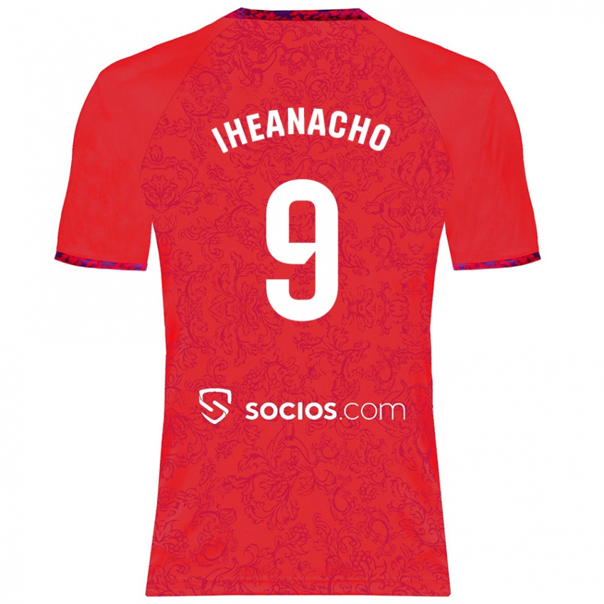 Niño Camiseta Kelechi Iheanacho #9 Rojo 2ª Equipación 2024/25 La Camisa Perú