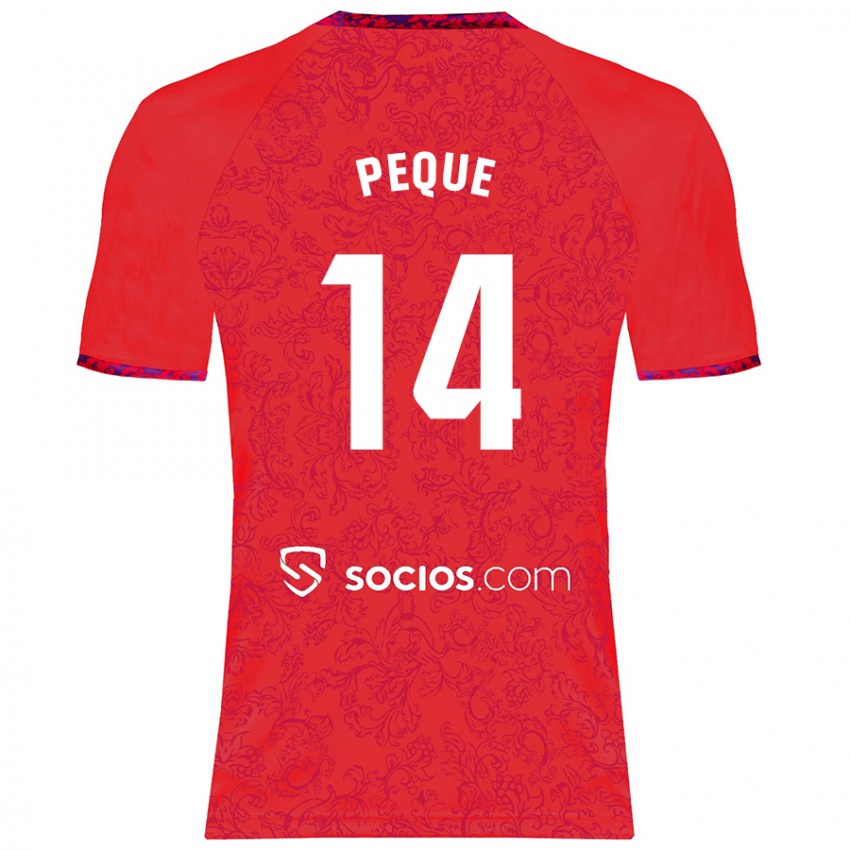 Niño Camiseta Peque Fernández #14 Rojo 2ª Equipación 2024/25 La Camisa Perú