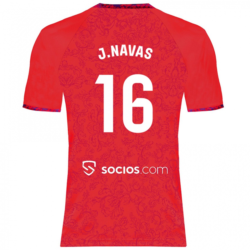 Niño Camiseta Jesús Navas #16 Rojo 2ª Equipación 2024/25 La Camisa Perú