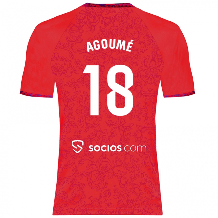 Niño Camiseta Lucien Agoume #18 Rojo 2ª Equipación 2024/25 La Camisa Perú