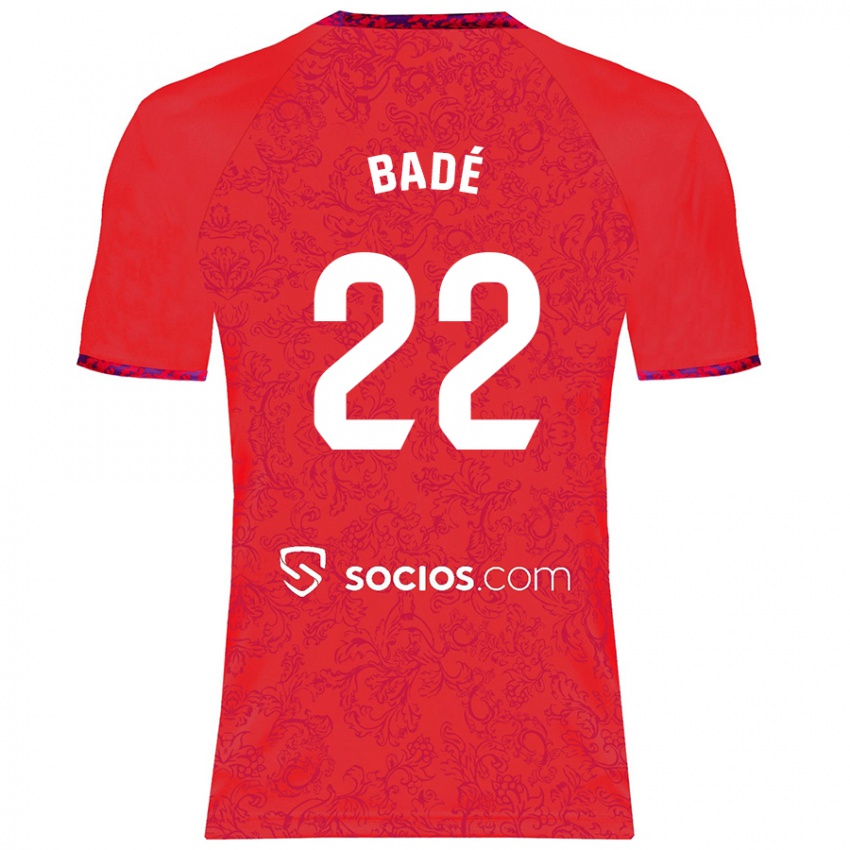 Niño Camiseta Loïc Badé #22 Rojo 2ª Equipación 2024/25 La Camisa Perú