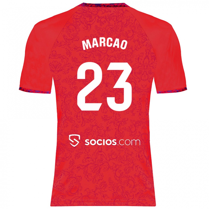 Niño Camiseta Marcão #23 Rojo 2ª Equipación 2024/25 La Camisa Perú