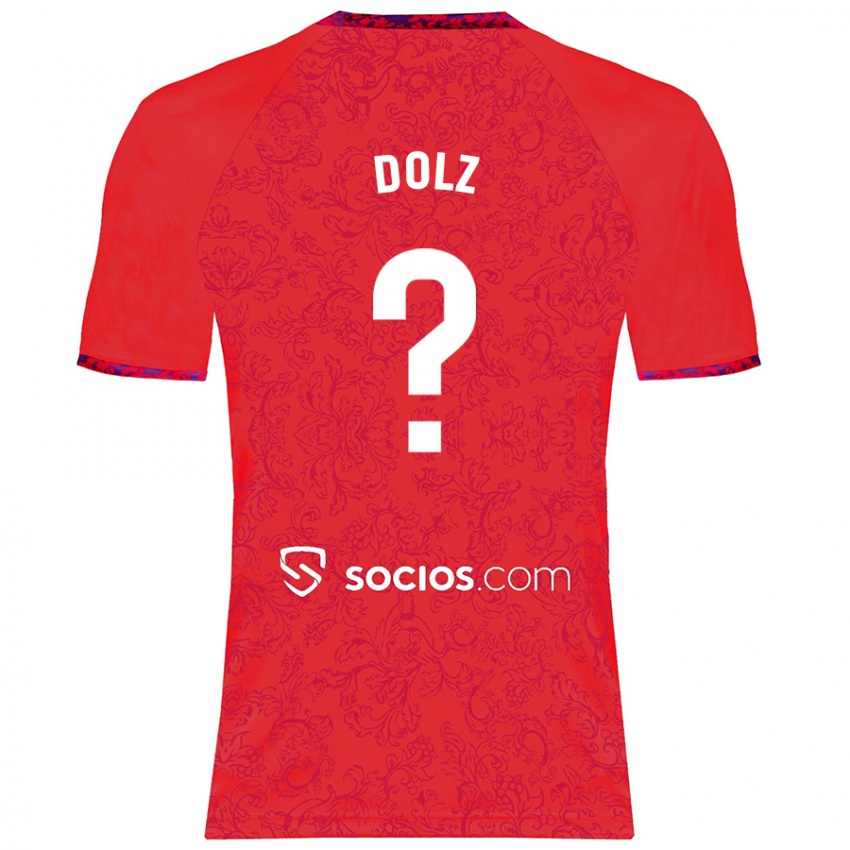 Niño Camiseta Marc Dolz #0 Rojo 2ª Equipación 2024/25 La Camisa Perú