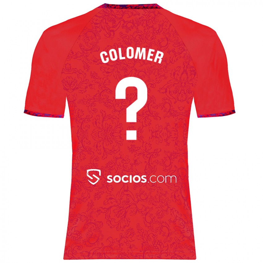 Niño Camiseta Carlos Colomer #0 Rojo 2ª Equipación 2024/25 La Camisa Perú