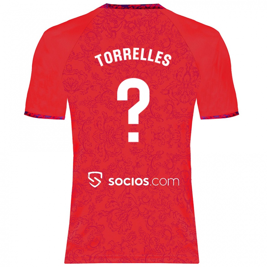 Niño Camiseta Genís Torrelles #0 Rojo 2ª Equipación 2024/25 La Camisa Perú