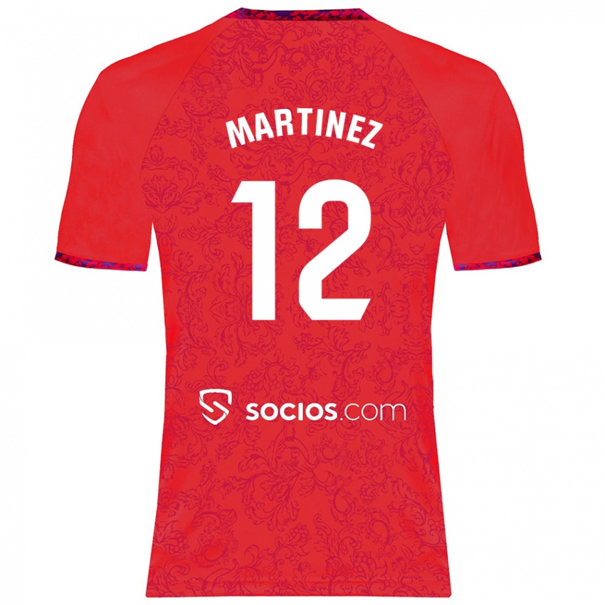 Niño Camiseta Gabri Martinez #12 Rojo 2ª Equipación 2024/25 La Camisa Perú