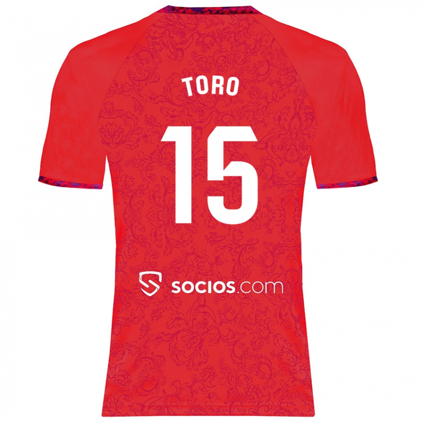 Niño Camiseta Juanan Toro #15 Rojo 2ª Equipación 2024/25 La Camisa Perú