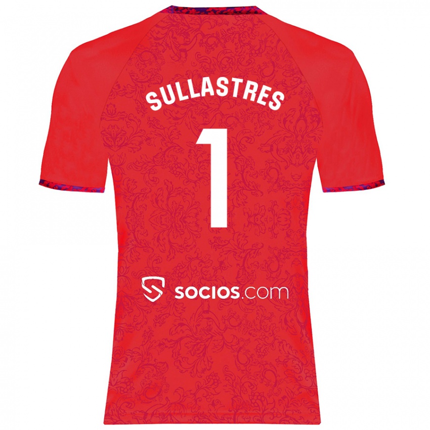 Niño Camiseta Esther Sullastres Ayuso #1 Rojo 2ª Equipación 2024/25 La Camisa Perú