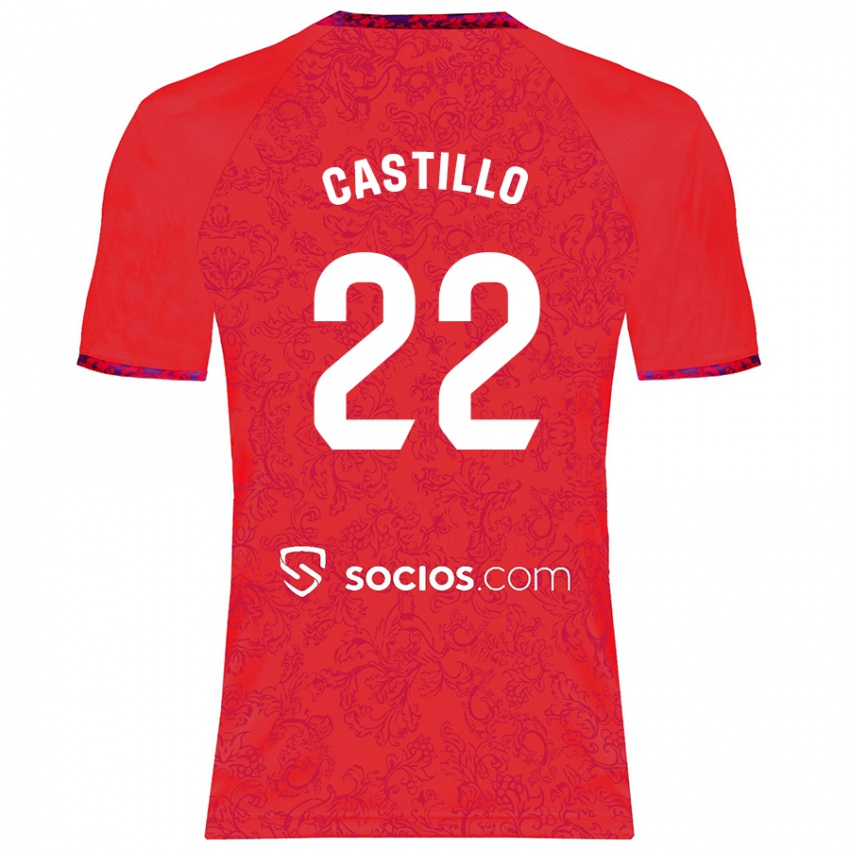 Niño Camiseta José Castillo #22 Rojo 2ª Equipación 2024/25 La Camisa Perú