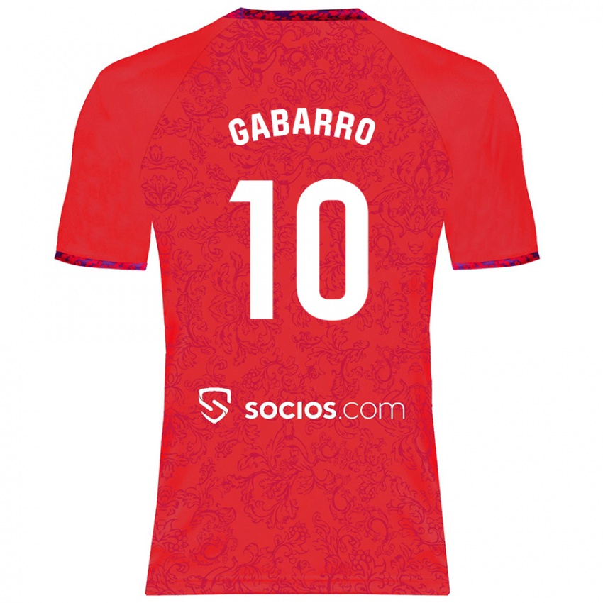 Niño Camiseta María Inmaculada Gabarro Romero #10 Rojo 2ª Equipación 2024/25 La Camisa Perú