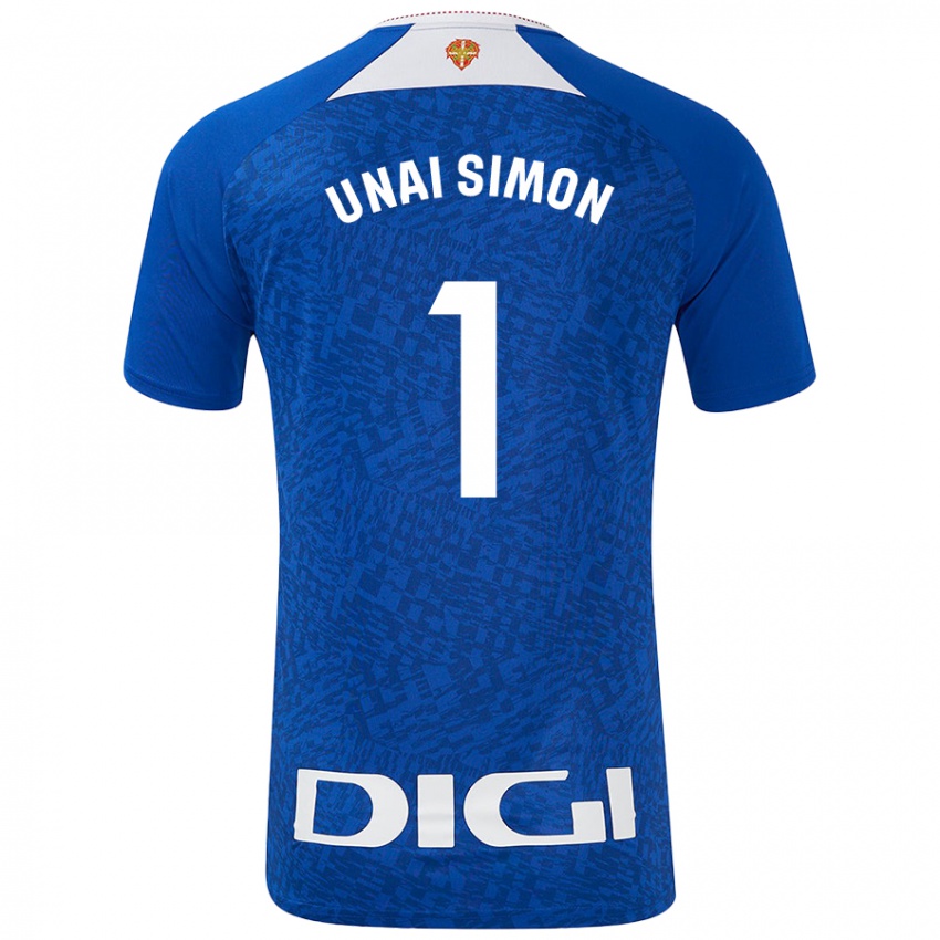 Niño Camiseta Unai Simón #1 Azul Real 2ª Equipación 2024/25 La Camisa Perú