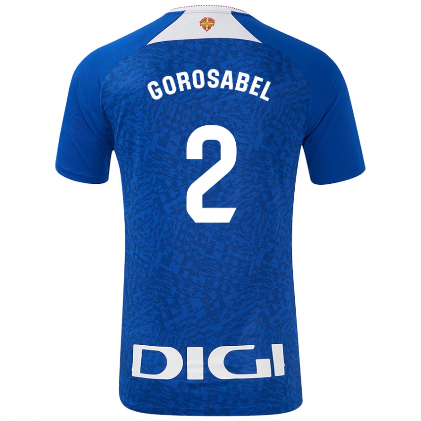 Niño Camiseta Andoni Gorosabel #2 Azul Real 2ª Equipación 2024/25 La Camisa Perú