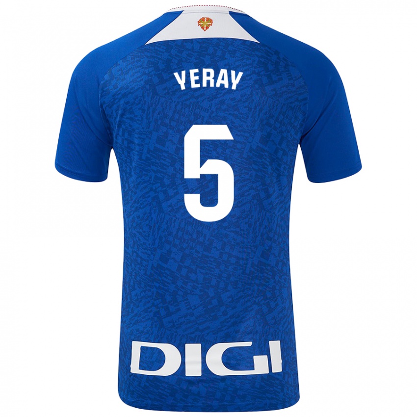 Niño Camiseta Yeray Álvarez #5 Azul Real 2ª Equipación 2024/25 La Camisa Perú