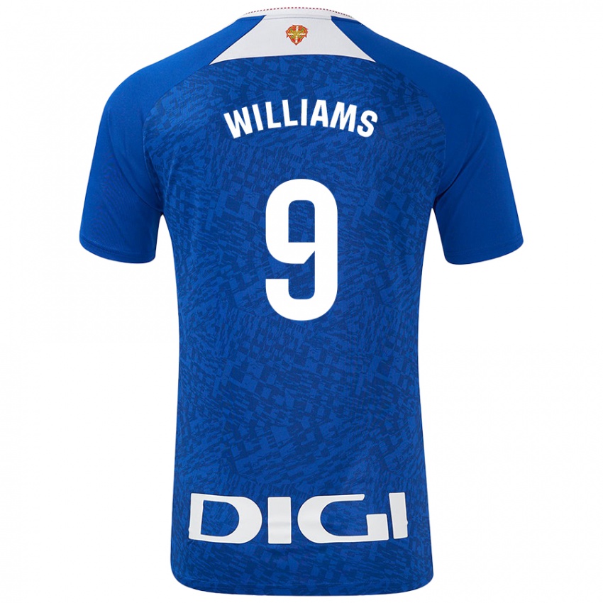 Niño Camiseta Iñaki Williams #9 Azul Real 2ª Equipación 2024/25 La Camisa Perú