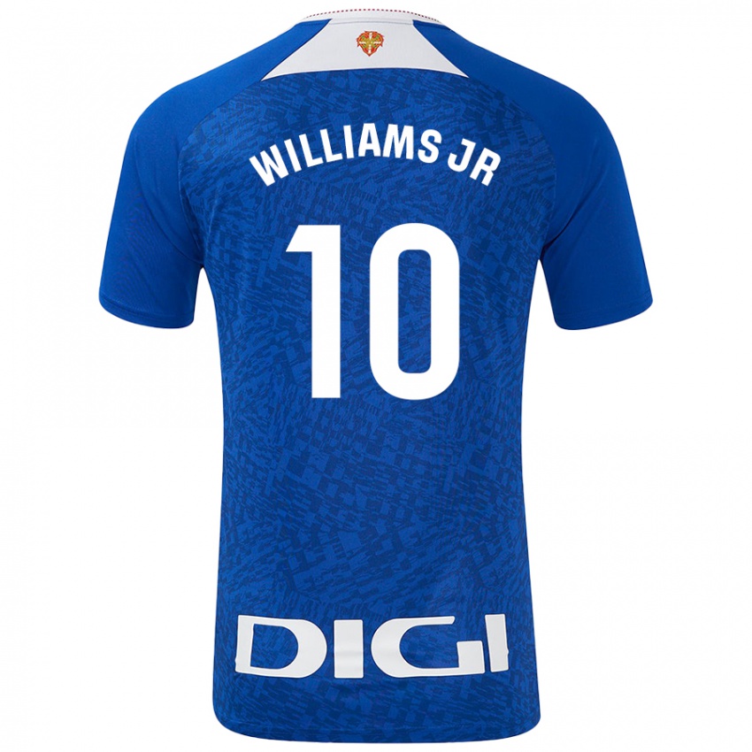 Niño Camiseta Nico Williams #10 Azul Real 2ª Equipación 2024/25 La Camisa Perú