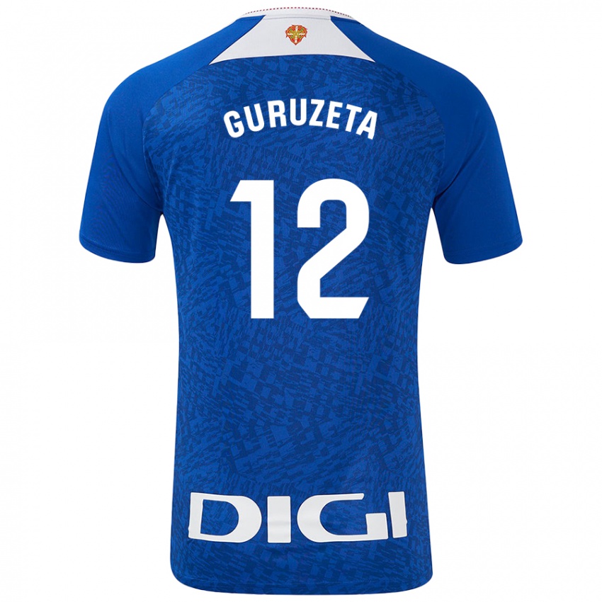 Niño Camiseta Gorka Guruzeta #12 Azul Real 2ª Equipación 2024/25 La Camisa Perú