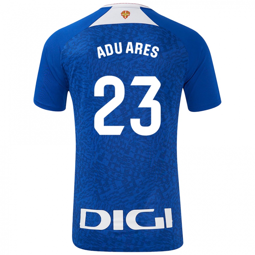 Niño Camiseta Adu Ares #23 Azul Real 2ª Equipación 2024/25 La Camisa Perú