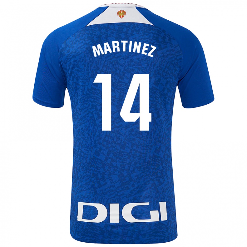 Niño Camiseta Pablo Martínez #14 Azul Real 2ª Equipación 2024/25 La Camisa Perú