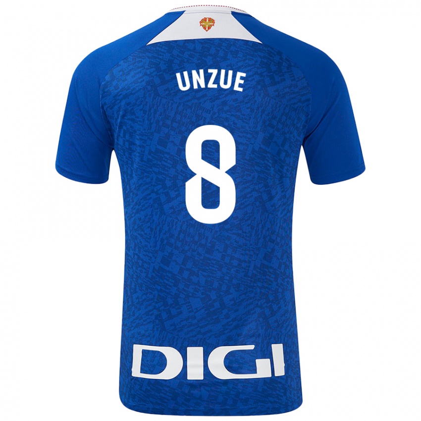 Niño Camiseta Marta Unzué #8 Azul Real 2ª Equipación 2024/25 La Camisa Perú