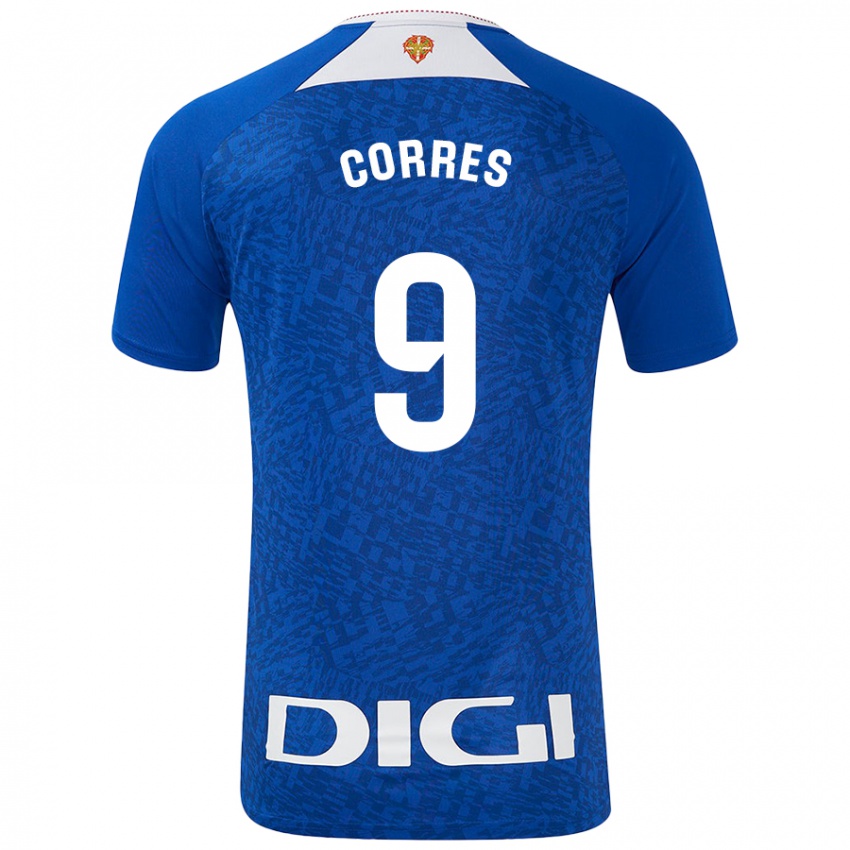 Niño Camiseta Yulema Corres #9 Azul Real 2ª Equipación 2024/25 La Camisa Perú