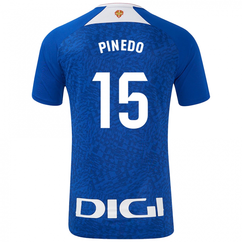 Niño Camiseta Clara Pinedo Castresana #15 Azul Real 2ª Equipación 2024/25 La Camisa Perú