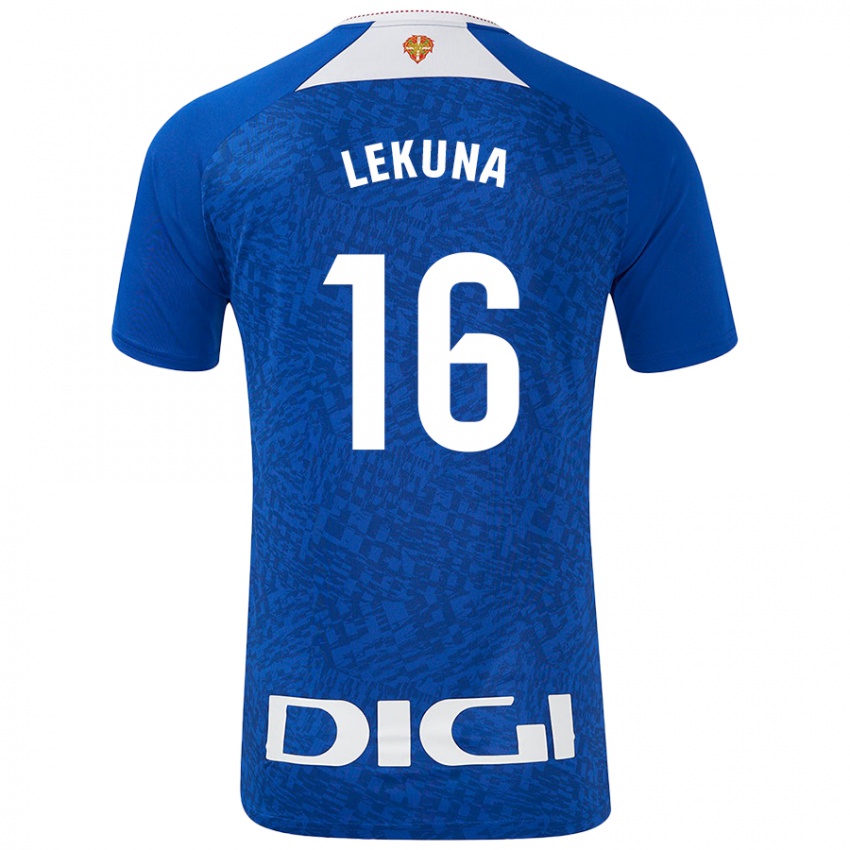 Niño Camiseta Adrián Lekuna #16 Azul Real 2ª Equipación 2024/25 La Camisa Perú