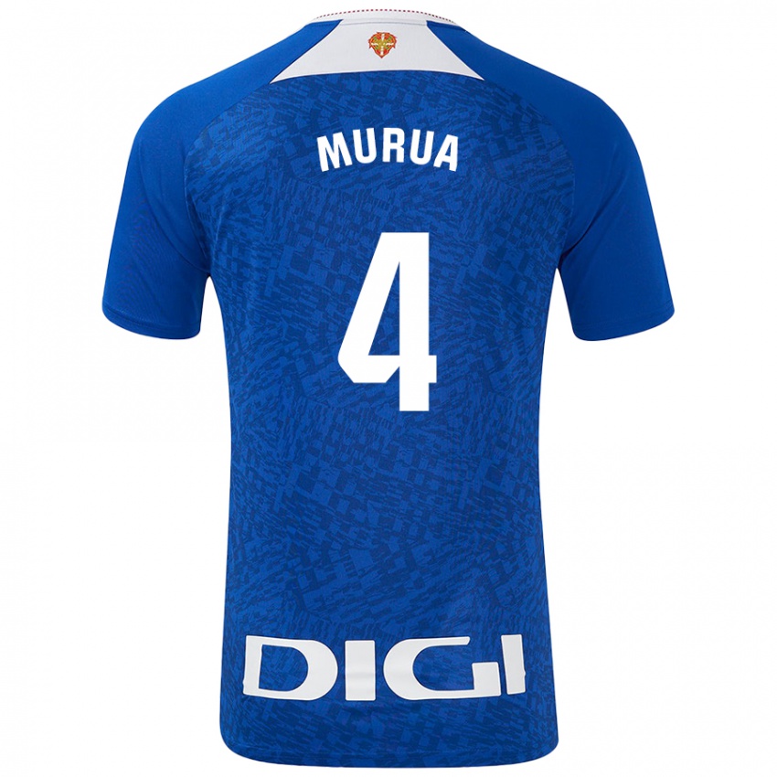 Niño Camiseta Garazi Murua Astorkiza #4 Azul Real 2ª Equipación 2024/25 La Camisa Perú