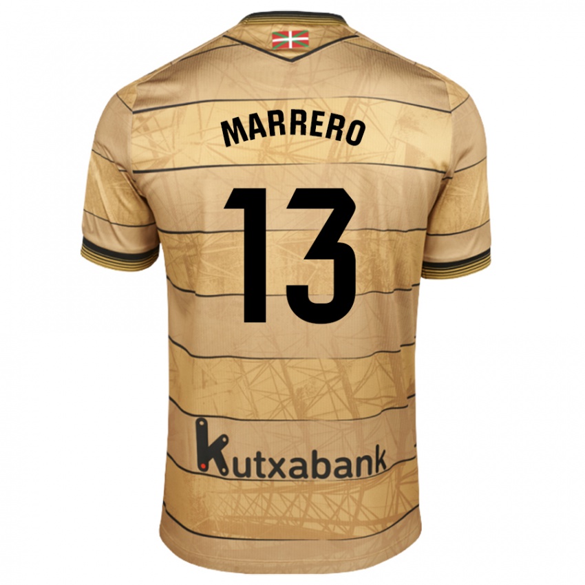 Niño Camiseta Unai Marrero #13 Marrón 2ª Equipación 2024/25 La Camisa Perú