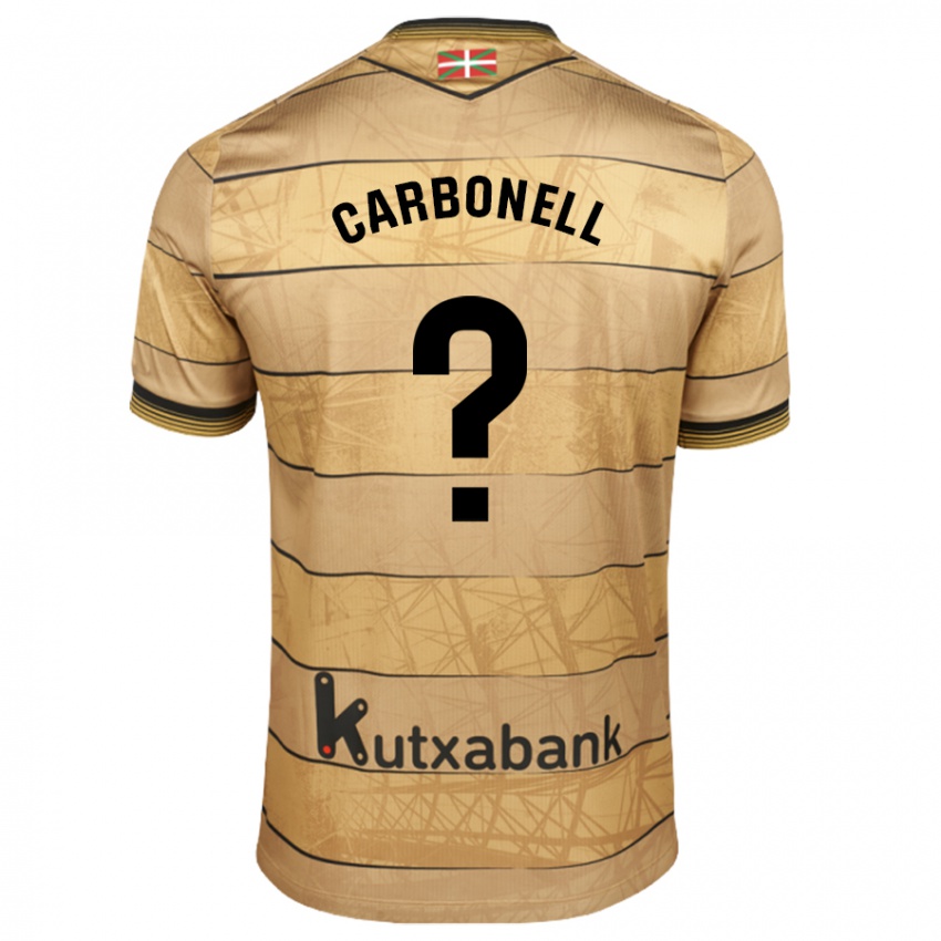 Niño Camiseta Tomy Carbonell #0 Marrón 2ª Equipación 2024/25 La Camisa Perú