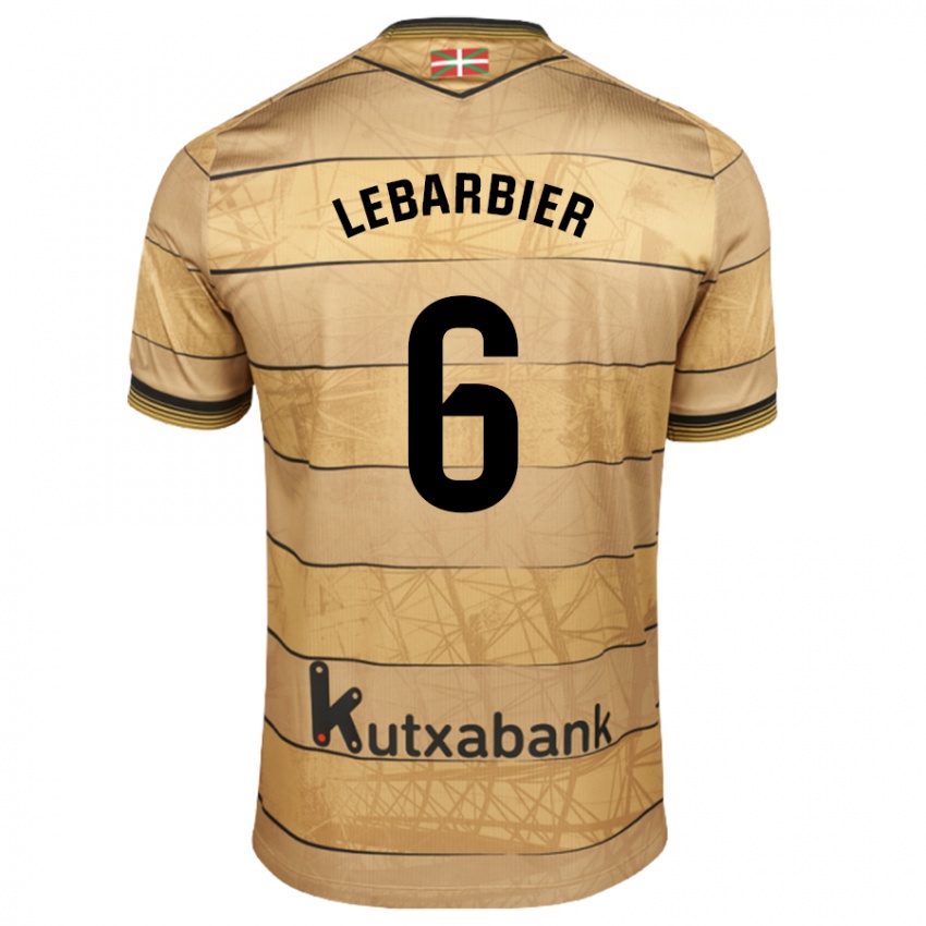 Niño Camiseta Alex Lebarbier #6 Marrón 2ª Equipación 2024/25 La Camisa Perú