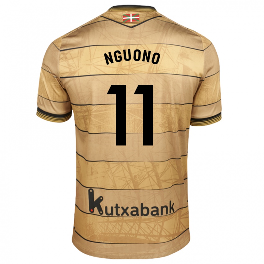 Niño Camiseta Job Nguono #11 Marrón 2ª Equipación 2024/25 La Camisa Perú