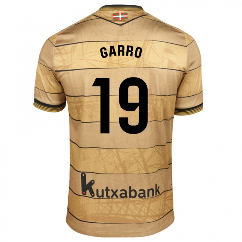 Niño Camiseta Jon Garro #19 Marrón 2ª Equipación 2024/25 La Camisa Perú