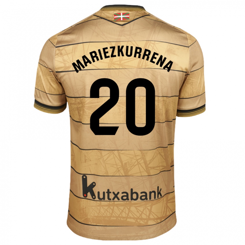 Niño Camiseta Arkaitz Mariezkurrena #20 Marrón 2ª Equipación 2024/25 La Camisa Perú