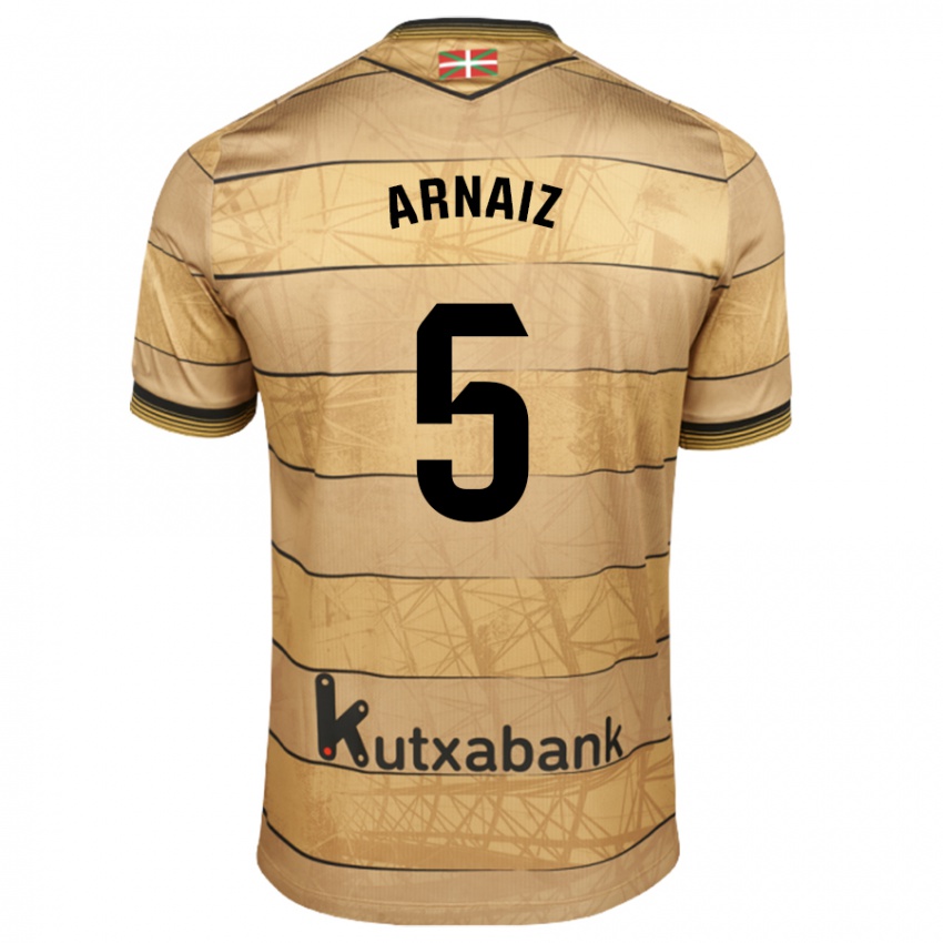 Niño Camiseta Iris Arnaiz #5 Marrón 2ª Equipación 2024/25 La Camisa Perú